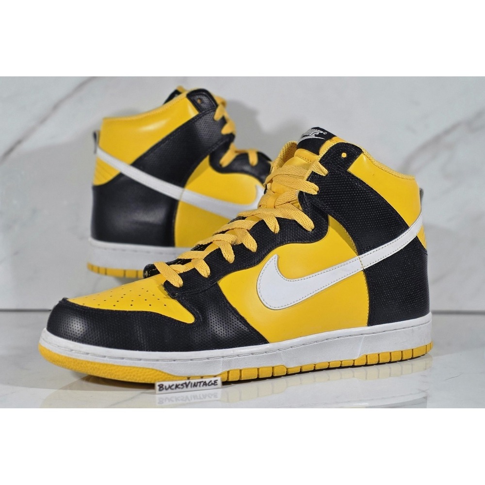 Vintage 2011 Nike Dunk High Yellow UN WU-TANG Killer Bee Size 12 Rare 317982-703